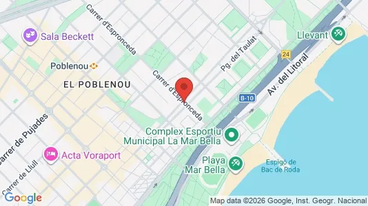 Apartments for rent i Barcelona Sant Martí - kort over placeringen