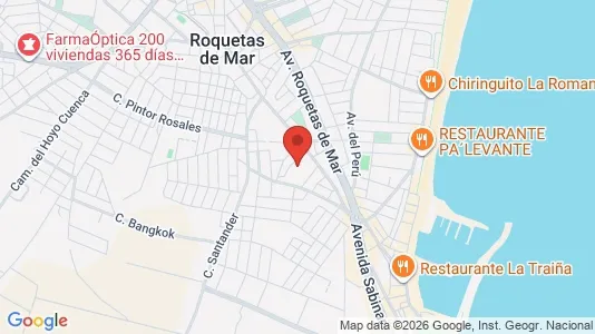 Apartments for rent in Roquetas de Mar - Photo from Google Street View