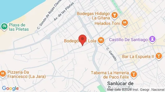 Apartments for rent i Sanlúcar de Barrameda - kort over placeringen