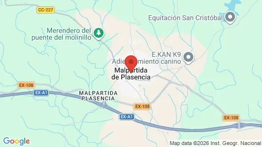 Houses for rent i Malpartida de Plasencia - kort over placeringen
