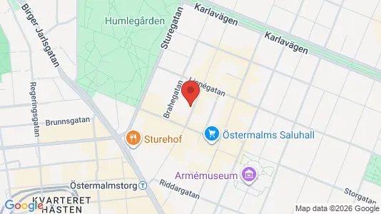 Apartments for rent i Östermalm - kort over placeringen