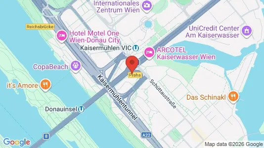 Apartments for rent i Vienna Donaustadt - kort over placeringen