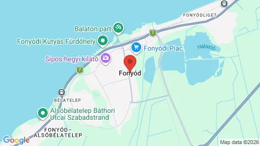 Houses for rent i Fonyódi - kort over placeringen