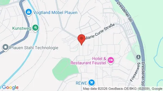 Apartments for rent i Vogtlandkreis - kort over placeringen