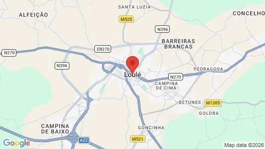 Apartments for rent i Loulé - kort over placeringen