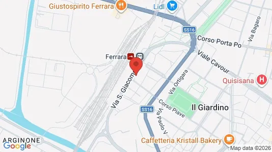 Rooms for rent i Ferrara - kort over placeringen