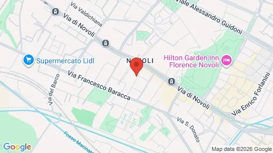 Rooms for rent i Florence - kort over placeringen