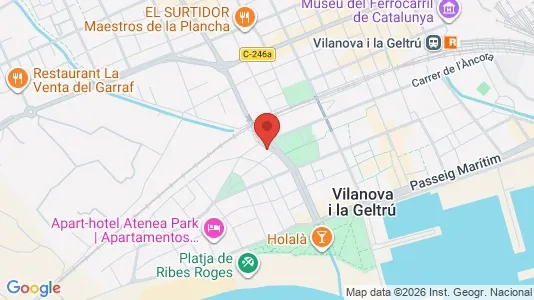 Apartments for rent i Vilanova i la Geltrú - kort over placeringen