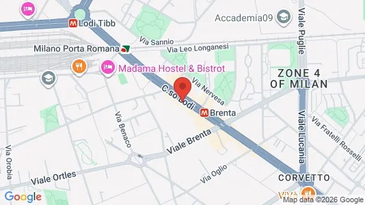 Apartments for rent i Milano Zona 5 - Vigentino, Chiaravalle, Gratosoglio - kort over placeringen