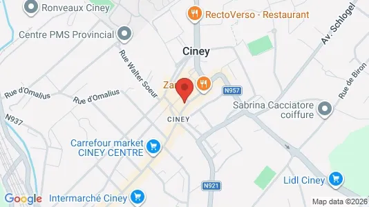 Apartments for rent in Ciney - Photo from Google Street View