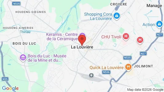 Apartments for rent in La Louvière - Photo from Google Street View