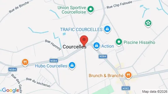 Apartments for rent in Courcelles - Photo from Google Street View