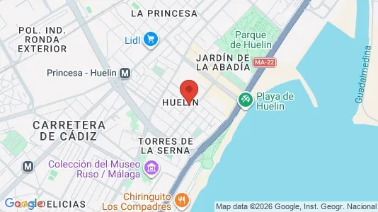 Rooms for rent i Málaga - kort over placeringen