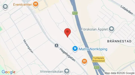 Apartments for rent i Norrköping - kort over placeringen