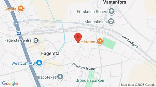 Apartments for rent i Fagersta - kort over placeringen