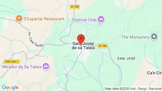 Houses for rent i Sant Josep de sa Talaia - kort over placeringen