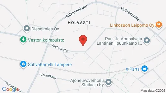 Apartments for rent i Tampere Koillinen - kort over placeringen