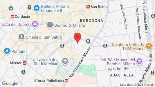 Apartments for rent i Milano Zona 1 - Centro storico - kort over placeringen