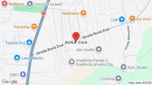 Apartments for rent i Cluj-Napoca - kort over placeringen