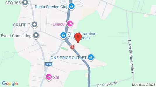Apartments for rent i Cluj-Napoca - kort over placeringen
