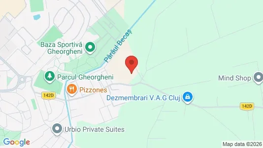 Apartments for rent i Cluj-Napoca - kort over placeringen