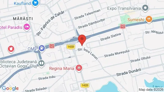 Apartments for rent i Cluj-Napoca - kort over placeringen