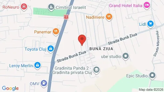 Apartments for rent i Cluj-Napoca - kort over placeringen