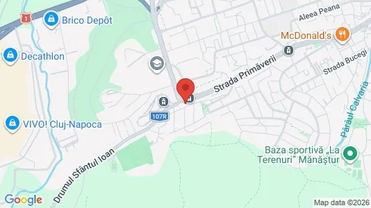 Apartments for rent i Cluj-Napoca - kort over placeringen