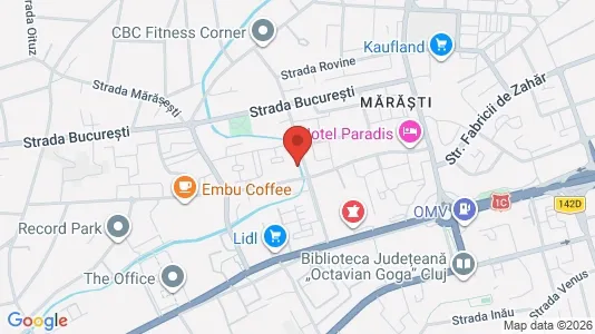 Apartments for rent i Cluj-Napoca - kort over placeringen