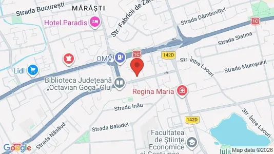 Apartments for rent i Cluj-Napoca - kort over placeringen