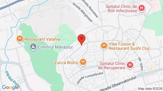 Apartments for rent i Cluj-Napoca - kort over placeringen