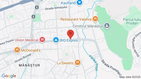 Apartments for rent i Cluj-Napoca - kort over placeringen