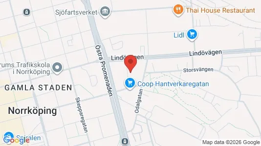 Apartments for rent i Norrköping - kort over placeringen