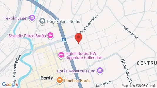 Apartments for rent i Borås - kort over placeringen
