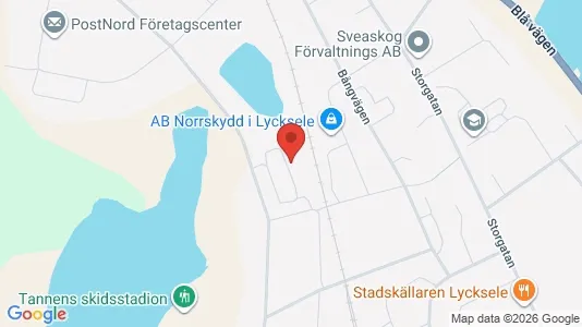 Apartments for rent i Lycksele - kort over placeringen