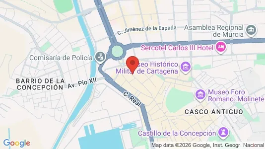 Apartments for rent i Cartagena - kort over placeringen