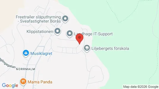 Apartments for rent i Borås - kort over placeringen