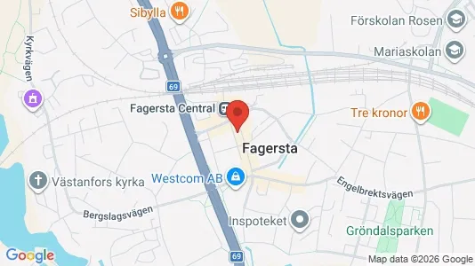 Apartments for rent i Fagersta - kort over placeringen