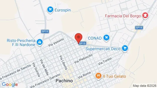 Apartments for rent i Pachino - kort over placeringen
