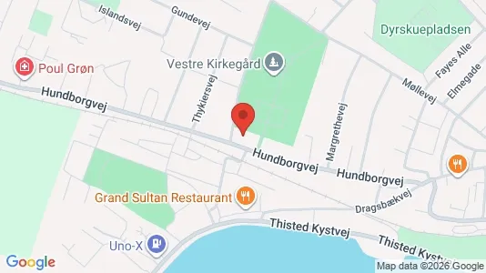Apartments for rent i Thisted - kort over placeringen
