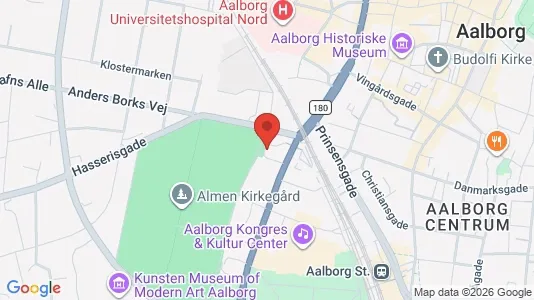 Apartments for rent i Aalborg Center - kort over placeringen