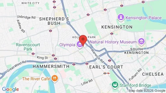 Houses for rent i London W14 - kort over placeringen