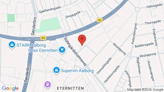 Apartments for rent i Aalborg Center - kort over placeringen