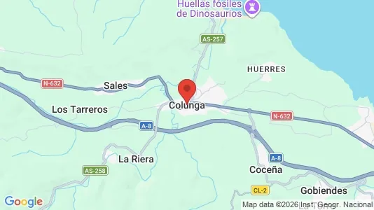 Houses for rent i Colunga - kort over placeringen