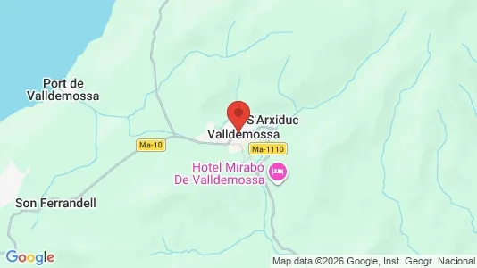 Houses for rent i Valldemossa - kort over placeringen