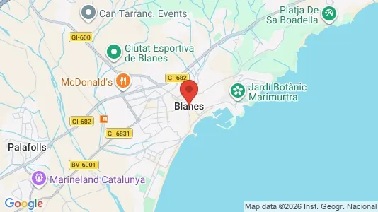 Houses for rent i Blanes - kort over placeringen