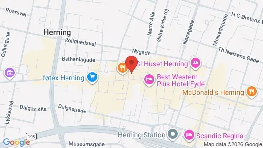 Apartments for rent i Herning - kort over placeringen
