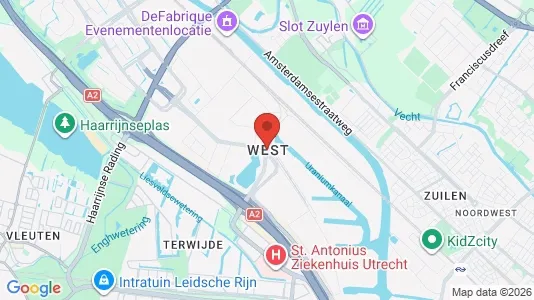 Apartments for rent i Utrecht West - kort over placeringen