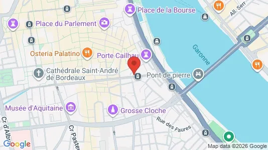 Apartments for rent i Bordeaux - kort over placeringen