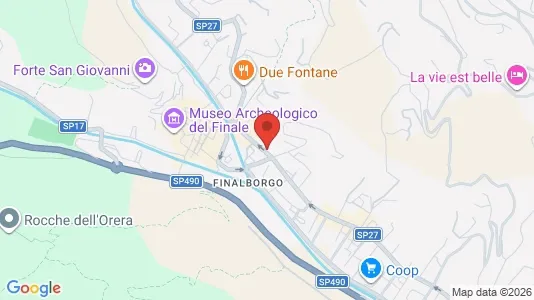Apartments for rent i Finale Ligure - kort over placeringen